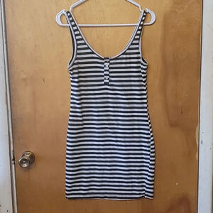 Nollie Medium B&W striped  dress with amazing buttons. Phillipines